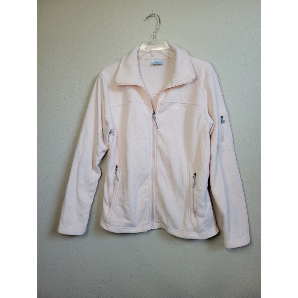 Columbia Womens Fast Trek II Full Zip Fleece Jacket Pink Large